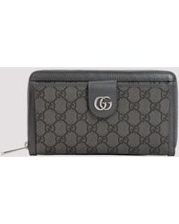 Gucci - Grey Textile GG Supreme Print Wallet - Lyst