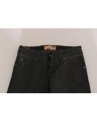 John Galliano - Black Washed Low Waist Regular Leg Denim Pants - Lyst