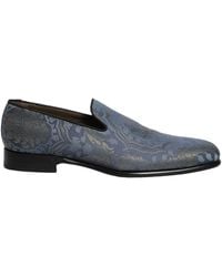 Dolce & Gabbana - Blue Floral Brocade Slip On Loafers Shoes - Lyst