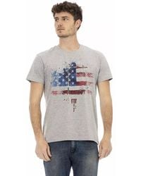 TRUSSARDI ACTION - Gray Cotton Men T - Lyst