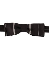 Dolce & Gabbana - Black Lining 100% Silk Neck Papillon Tie - Lyst