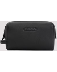 Brioni - Black Grained Leather Beauty Case - Lyst