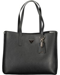 Guess - Black Polyurethane 's Handbag - Lyst