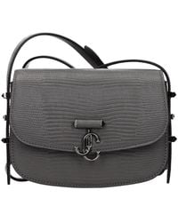 Jimmy Choo - Shoulder Bags Leather/Gunmetal - Lyst