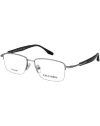 Trussardi - Silver Titanium Glasses (frames) - Lyst