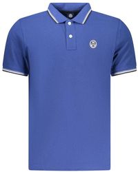 North Sails - Blue Cotton Men Polo Shirt - Lyst