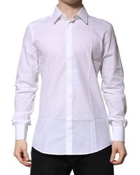 Dolce & Gabbana - Cotton Long Sleeves Formal Shirt - Lyst