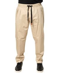 Dolce & Gabbana - Beige Cotton Skinny Men Jogger Trouser Pants - Lyst