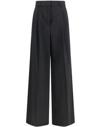 Max Mara - Black Polyester Pants - Lyst