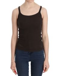 Pink Memories - Dark Sleeveless Spaghetti Strap Blouse - Lyst