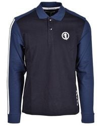Bikkembergs - Blue Cotton Polo Shirt - Lyst