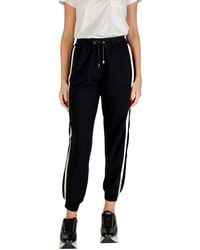 Liu Jo - Black And White Cotton Joggers (workout Pants) - Lyst