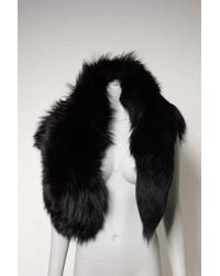 Dolce & Gabbana - Fox Fur Neck Wrap Warmer Winter Scarf - Lyst