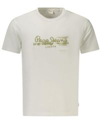 Pepe Jeans - Bianco Cotton Men T - Lyst