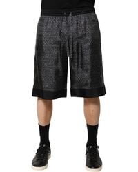 Dolce & Gabbana - Logo Print Casual Shorts - Lyst