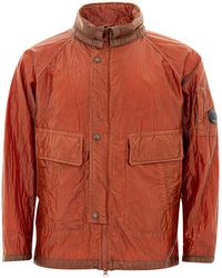 C.P. Company - Rust Technical Wrinkle Parka Jacket - Lyst