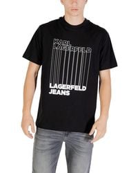 KARL LAGERFELD - Black Organic Cotton T - Lyst