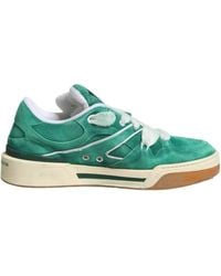 Dolce & Gabbana - Green Suede New Roma Low Top Sneakers Shoes - Lyst