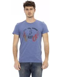 TRUSSARDI ACTION - Blue Cotton Men T - Lyst