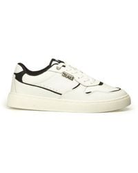 Colmar - Black And White Leather Low Top Sneakers - Lyst
