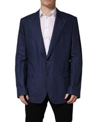 Dolce & Gabbana - Single Breasted 2 Button Suit Jacket Linen - Lyst
