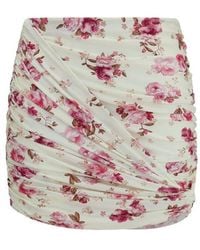 Magda Butrym - Beige Polyamide Mini Skirt - Lyst