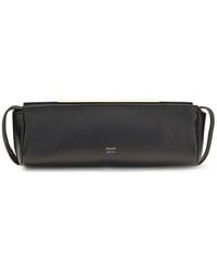 KHAITE - Black Calf Leather Bos Taurus Clutch Bag - Lyst
