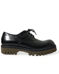 Dolce & Gabbana - Leather Lace Up Derby Dress Shoes - Lyst