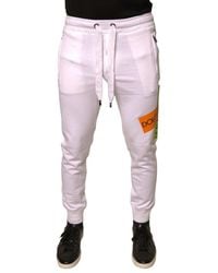 Dolce & Gabbana - Logo Patch Slim Fit Joggers - Lyst