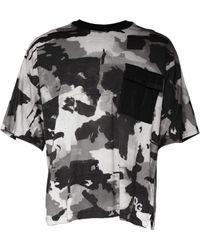 Dolce & Gabbana - Camouflage Cotton Crewneck T-Shirt - Lyst