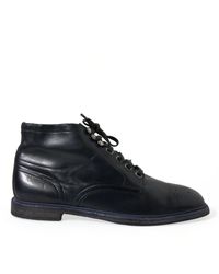 Dolce & Gabbana - Leather Ankle Boots - Lyst