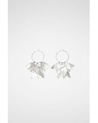 Jil Sander - Silver Fibres Earrings - Lyst