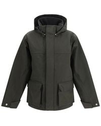 GR10K - Black Polyester Parka - Lyst