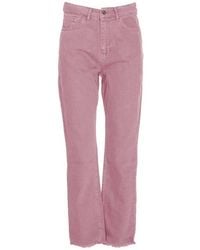 hinnominate - Pink Cotton Jeans & Pant - Lyst