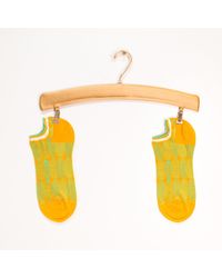 Antipast Socken gestrickt orange grün - Gelb