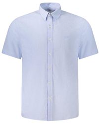 Guess - Light Blue Cotton Men's Shirt - Lyst