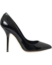 Dolce & Gabbana - Elegant Patent Leather Heels Pumps - Lyst