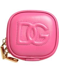 Dolce & Gabbana - Pink Calf Leather Dg Logo Multifunctional Kit Borse Bag - Lyst