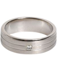 Dolce & Gabbana - Tone Brass Clear Crystal Dg Logo Ring - Lyst