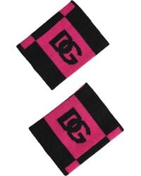 Dolce & Gabbana - Dg Logo Cashmere 1 Pair Wristband - Lyst