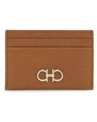 Ferragamo - Brown Calf Leather Bos Taurus Wallet - Lyst