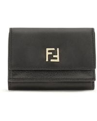 Fendi - Black Calf Leather Bos Taurus Wallet - Lyst