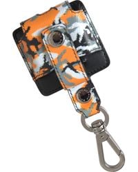 Dolce & Gabbana - Camouflage Print Leather Metal Airpods Case - Lyst