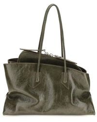 The Attico - Bicolor Calf Leather Bos Taurus Shoulder Bag - Lyst