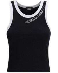 Gcds - Cropped Sleeveless Tank Top - Lyst