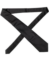 Dolce & Gabbana - Solid Satin Silk Adjustable Neckwomen's Tie - Lyst