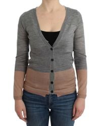 CoSTUME NATIONAL - Gray Lightweight Cardigan - Lyst