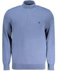 Timberland - Blue Cotton Men Sweater - Lyst