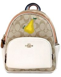 COACH - Signature Coated Canvas Butterfly Backpack - Lyst