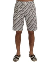 Dolce & Gabbana - Striped Casual Shorts - Lyst